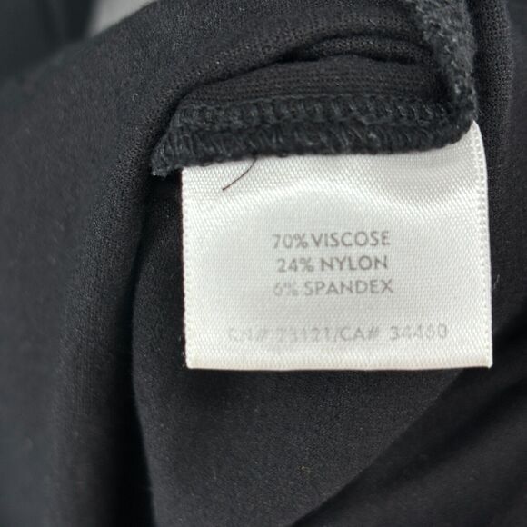 EILEEN FISHER Pants XS Washable Stretch Crepe Straight Leg Trouser Black USA - Picture 9 of 14